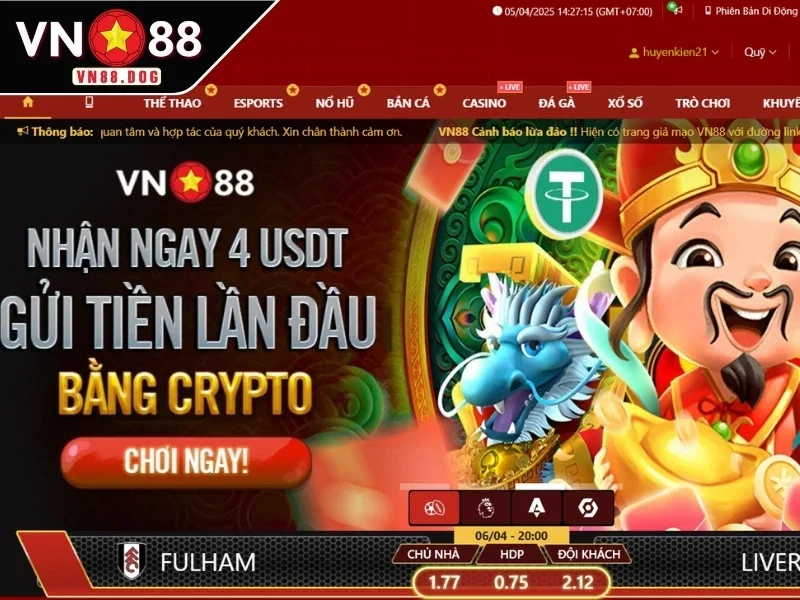 VN88 – Điểm đến hàng đầu cho giới cá cược